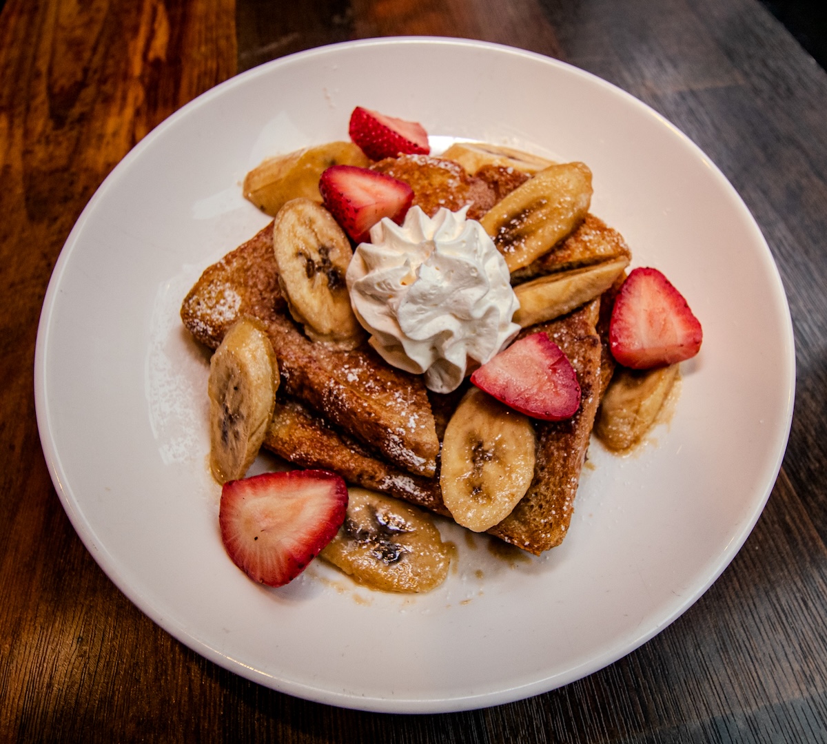Strawberry & Banana Foster French Toast